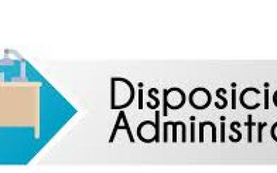 h) Disposiciones administrativas